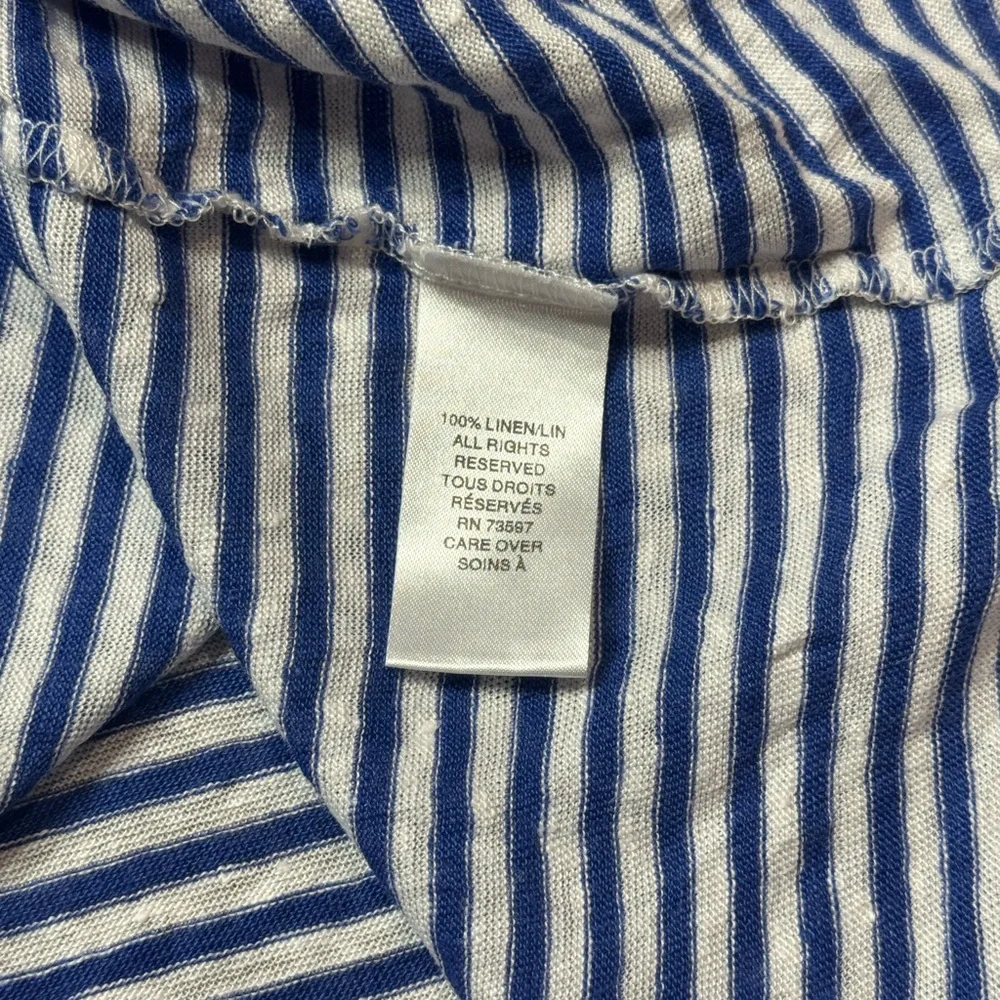 Raffi Linen Johnny Collar Tunic Top size XL - Picture 4 of 6